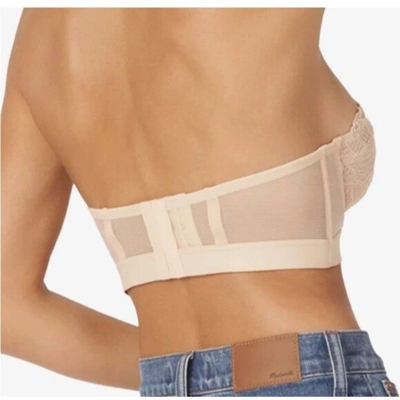 LIVELY Lace Strapless Bra for Women Shapewear Underwire SIZE 38DD - Picture 6 of 9